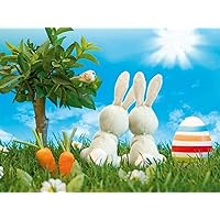 1000 Piece Jigsaw Puzzle - Challenge Yourself with 1000 Piece Puzzles for Adults Teens and Kids 2 Rabbits on The Grass Kids