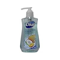 Dial Liquid Hand Soap, Coconut Water & Mango, 7.5 Fluid Ounces - 017000121581 017000121598