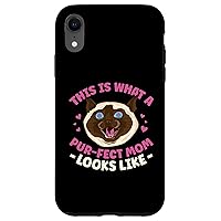 iPhone XR This is What a Pur-fect Mom Looks Like Cat Mother's Day Case