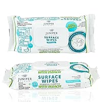 1 Pack Surface Wipes with Bleach, All-Purpose Cleaner for Bathroom, Kitchen, Office, 72 Count Soft Flow, Fresh Scent, Lint Free & Durable
