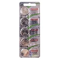 Maxell CR2025 Lithium Coin Cell Battery (Pack of 5)