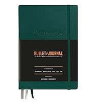 LEUCHTTURM1917 368952 Bullet Journal Edition 2 Green23, Medium A5, Hardcover, 206 Numbered Pages,Dotted