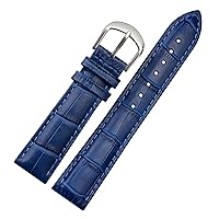 For brand Watch Bracelet Belt Woman Watchbands Genuine Leather Strap Watch Band 10 12 14 16 18 20 22mm Multicolor Watch Bands (Color : 10mm Gold Clasp, Size : 16mm)