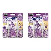 Renuzit Snuggle Scented Oil Refill for Plugin Air Fresheners, Relaxing Lavender, 2 Count (Pack of 2)