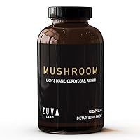 Lions Mane Mushroom Capsules. Premium Mushroom Supplement w/ 2000 mg Organic Lions Mane Mushroom Powder, Reishi Mushroom for Immunity Support + Cordyceps Mushroom. Nootropic Mushroom Brain Supplement