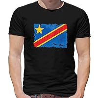 Democratic Republic of The Congo Grunge Style Flag - Mens Premium Cotton T-Shirt