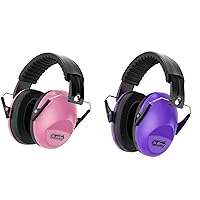 Dr.meter Hearing Protection Ear Muffs, Pink+Purple