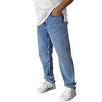 Jeans for Men,Men's Relaxed Fit Jean Comfort Flex Waist Jean Baggy Jeans Cowboy Pants