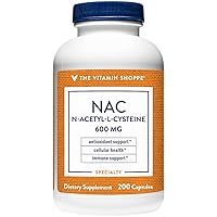 NAC N-Acetyl-L-Cysteine - Promotes Cellucor Health, Immune & Antioxidant Support - 600 MG (200 Capsules)