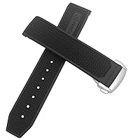 Rubber Watchband 22mm 20mm 19mm 21mm Watch Strap Fit for Omega Speedmaster Heritage Seamaster Silicone Waterproof Sport Bracelet