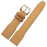 22mm The Top Leather Watch Band For IWC IW326201 / IW377701 Big Pilot Series Genuine Leather Watch Strap