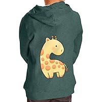 Cute Giraffу Toddler Full-Zip Hoodie - Art Print Toddler Hoodie - Unique Kids' Hoodie