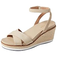 Cole Haan womens Cloudfeel Espadrille Wedge Sandal 75 Mm