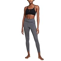 Women's Active Leggings Polyester/Spandex Blend High Rise 7/8 Yoga Leggings CZ9144 Grey (Medium)