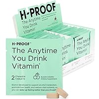 The Anytime You Drink Vitamin for Alcohol Metabolism, Liver Health & Immunity Support with Electrolytes, Antioxidants, Milk Thistle, Vitamins, 40 Tablets (20 Servings,) Black Cherry