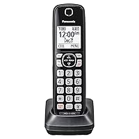 Panasonic Additional Cordless Phone Handset Accessory Compatible with KX-TGF540/570/TG785 Cordless Phone Systems Series - KX-TGFA51B, Black