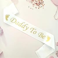Daddy to Be Sash for Baby Shower, Funny Sash for The Man Behind The Bump, Dadchelor Diaper Party Favor for Father to Be, New Dad Gift Ideas, Boy or Girl Gender Reveal Sash