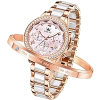 Women's Wristwatch, Fashionable, Easy to Read Japanese Movement, Popular, Cute, Date, Luminous, Waterproof, Valentine's Day Gift, pink/999