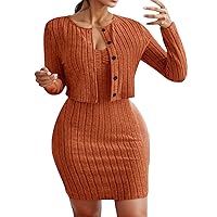 Spring Dresses for Women 2024 Trendy Coquette,Women's New Dress with Jacket Two Piece Dress Elegant Bodycon Dre