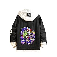 Anime SK8 the Infinity Denim Jacket Reki Long Sleeve Jeans Sweatshirt Sweater Hoodie