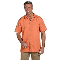 Men's Barbados Textured Camp Shirt 6XL NECTARINE