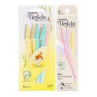 Dorco Tinkle Dermaplane Razors 6 counts with new Tinkle Everglow 3 counts