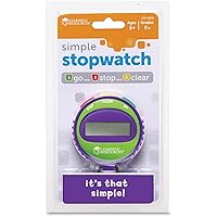 Simple 3 Button Stopwatch, Supports Science Investigations, Timed Math Exercises, Elapsed Time Tracking, Ages 5+