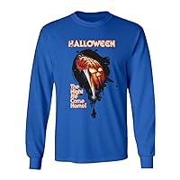 New Graphic Shirt Horror Movie Novelty Tee Halloween Men's Long Sleeve T-Shirt
