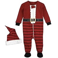 Petit Lem Holiday Baby Sleeper Pyjama & Hat