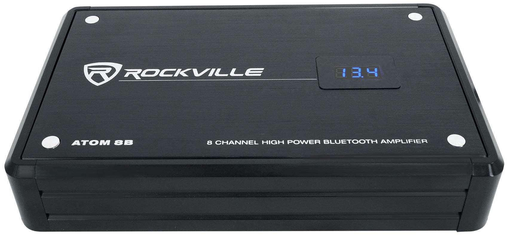 Rockville Atom 8B 8 Channel 3500 Watt Marine/Boat Amplifier Amp w/Bluetooth