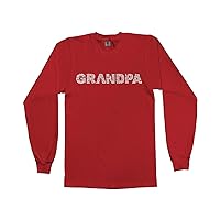 Threadrock Men's Grandpa Typography Long Sleeve T-Shirt