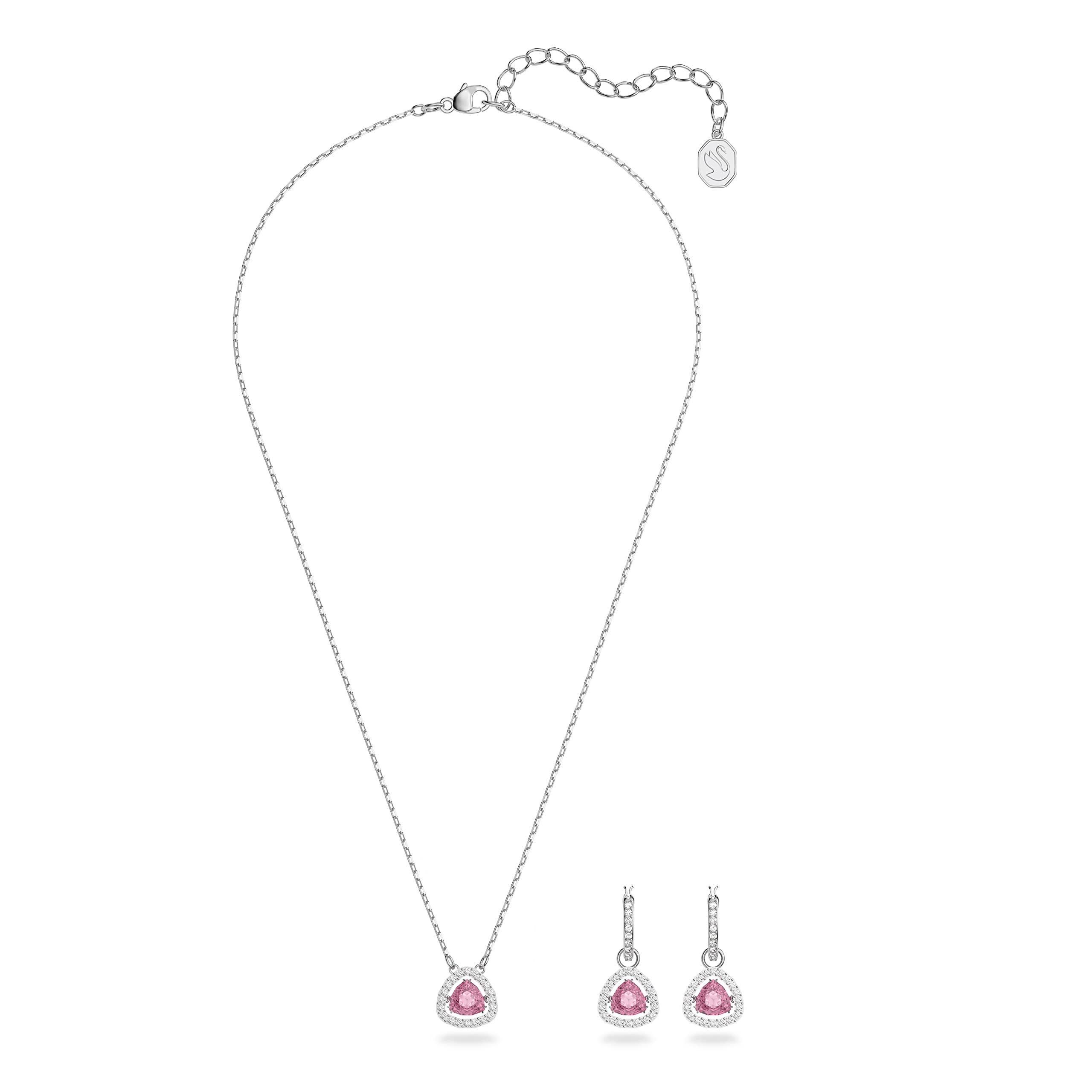 SWAROVSKI Millenia Crystal Jewelry Set Collection, Pink and Rose-Gold Crystals