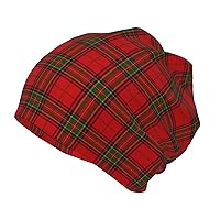 Novelty Skull Hat Fraser-Hunting-Tartan-Red Beanies Stretch Knit Beanie Hat Cap for Girls Boys