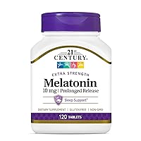 21st Century Melatonin 10 Mg Prolonged Release, 120 Count