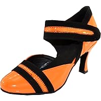 Womens Closed Toe Salsa Dance Shoes Low Heel Latin Pratice Kitten Heels Ballroom Pumps Jazz Tango Chacha Comfort Bachata Shoes Customized Heel