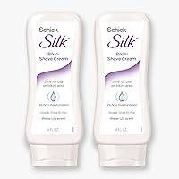 Schick Hydro Silk Bikini Shave Cream | Shaving Cream for Women Bikini Area, Intimate Shaving Cream 2 Pack, 6oz Each