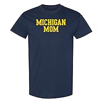 NCAA Basic Block Mom, Team Color T Shirt, College, University