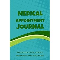 Medical Appointment Journal: Prompted planner for remembering details of doctor visits