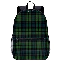 Scottish Tartan Plaid 17 Inch Laptop Backpack Lightweight Work Bag Business Travel Casual Daypack
