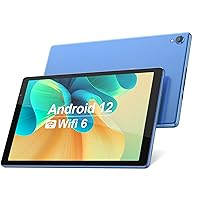 BAKEN Android 12 Tablet 10 inch Tablets, 2GB RAM 32GB ROM, Quad-Core Tablets, IPS HD Touch Screen and Dual Speaker, 2.4G Wi-Fi Tablets, 256GB SD Card Expand, 6000mAh Long Battery Life（Blue）