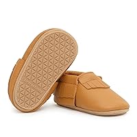 BirdRock Baby Hard Sole Moccasins - Genuine Leather Shoes for Boys and Girls