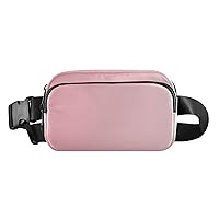 Pink Gradient Fanny Pack for Women Men Belt Bag Crossbody Waist Pouch Waterproof Everywhere Purse Fashion Sling Bag for Running Hiking Workout Walking