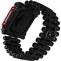 Element Case Black Ops Watch Band for Apple Watch Series 4/5/6/SE (1st & 2nd gen) (44mm) - Heavy Duty, Boldly Unique, Metal Watch Band w/adjustable sizing links - Black (EMT-522-244A-01)