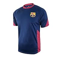 Icon Sports mens Striker Short Sleeve Game Polyshirt Shirt, Blue, Large