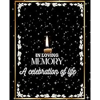 Funeral Guest Book linen beautiful for the celebration of life: small funeral book to sign with the pen