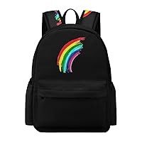 Beauty Rainbow Backpack Lightweight Laptop Backpack Travel Business Bag Casual Shoulder Bags Daypack for Women Men