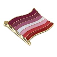 Gay & Lesbian Pride LGBT LGBTQ Flag Lapel Pins (Lesbian Pride Flag)