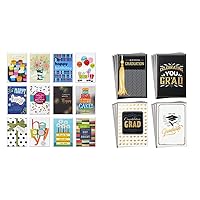 Hallmark Assorted Birthday and Graduation Greeting Cards (24 Cards and Envelopes)