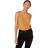 ASTR the label womens Sleeveless Wrap Front Blouse BodysuitShirt