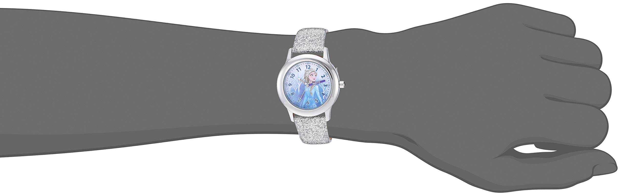 Disney Frozen Kids' Stainless Steel Time Teacher Analog Quartz Strap Watch